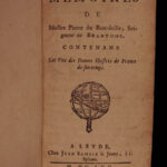 1666 1st ed Memoires of Bourdeille Brantome Sexuality Military Letters 7v SET