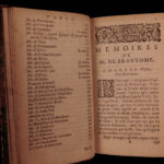 1666 1st ed Memoires of Bourdeille Brantome Sexuality Military Letters 7v SET