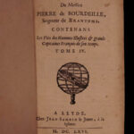 1666 1st ed Memoires of Bourdeille Brantome Sexuality Military Letters 7v SET