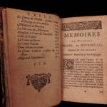 1666 1st ed Memoires of Bourdeille Brantome Sexuality Military Letters 7v SET