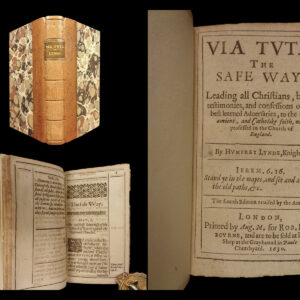 1630 Via Tuta The Safe Way Puritan Church of England Controversy Humphrey Lynde