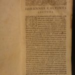 1637 John Calvin Institutes of Christian Religion Calvinism Protestant GENEVA