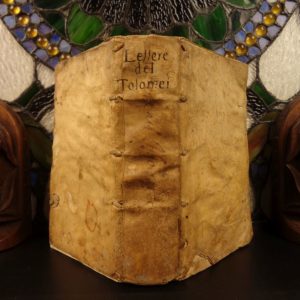 1550 Italian Letters of Claudio Tolomei on Poetry Woodcut MAP Mount Argentario