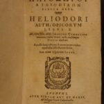 1611 1ed RARE ETHIOPIA History of Heliodorus Mythology Egypt Persia Aethiopica