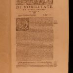 1566 Andre Tiraqueau Humanism LAW Social Nobility French Royalty Kings Latin