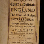 1694 1ed Detection of Court COKE England NAVY Ships Andrew Marvell Cromwell 2v