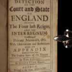 1694 1ed Detection of Court COKE England NAVY Ships Andrew Marvell Cromwell 2v