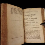 1694 1ed Detection of Court COKE England NAVY Ships Andrew Marvell Cromwell 2v