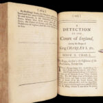 1694 1ed Detection of Court COKE England NAVY Ships Andrew Marvell Cromwell 2v