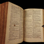 1583 Hadrianus Junius Polyglot Dictionary Lexicon Dutch Latin Byzantine Plantin