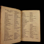1583 Hadrianus Junius Polyglot Dictionary Lexicon Dutch Latin Byzantine Plantin