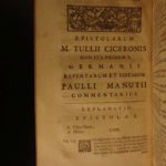 1725 1st ed CICERO Letters Roman Republic Julius Caesar Brutus FINE BINDING ARMS