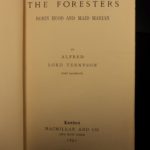 1892 1st ed The Foresters Alfred Tennyson Robin Hood Maid Marian Play Theatre