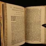 1659 1st ed Greek Poetry Theognis Phocylides Mathematics Pythagoras Solon Law