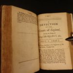 1694 1ed Detection of Court COKE England NAVY Ships Andrew Marvell Cromwell 2v