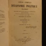 1848 Jean Baptiste SAY Economics Finance Supply & Demand French Politics Law 3v