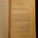 1848 Jean Baptiste SAY Economics Finance Supply & Demand French Politics Law 3v