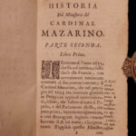 1669 1ed Jesuit Cardinal Mazarin Italian Richelieu 3v Louis XIV Political Wars