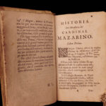 1669 1ed Jesuit Cardinal Mazarin Italian Richelieu 3v Louis XIV Political Wars