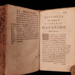 1669 1ed Jesuit Cardinal Mazarin Italian Richelieu 3v Louis XIV Political Wars