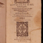 1572 1st ed Novellino Carlo Gualteruzzi Italian Tales Sexuality VULGAR Proverbs