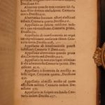 1545 Medieval ITALIAN LAW of Jaffredus Balbus / Balbi CIVIL Jurisprudence Court