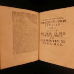 1722 Gravina Juris Civilis Civil LAW Italian Canon LAW Jurisprudence 2in1 Vellum
