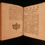 1722 Gravina Juris Civilis Civil LAW Italian Canon LAW Jurisprudence 2in1 Vellum