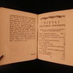 1778 German Leyser ad Pandectas Civil Criminal LAW 8v Latin Poland Saxony Crime