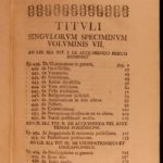 1778 German Leyser ad Pandectas Civil Criminal LAW 8v Latin Poland Saxony Crime