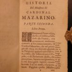 1669 1ed Jesuit Cardinal Mazarin Italian Richelieu 3v Louis XIV Political Wars