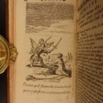1670 Herman Hugo Pia Desideria OT Bible Emblemata Illustrated EMBLEMS Poetry