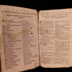 1684 Matthias Martinez 4 Language Dictionary Tetraglotton French Greek Belgian