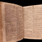 1684 Matthias Martinez 4 Language Dictionary Tetraglotton French Greek Belgian