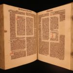 1486 Anton Koberger INCUNABULA Holy Bible Nuremberg Illustrated Lyra Commentary