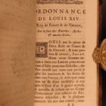 1680 Ordinances of King Louis XIV France SALT Taxes LAW Tariffs Trade Smugglers