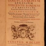 1665 1ed Vincenzo Bondeni Catholic Church LAW Controversy Roman Rota Civil FOLIO