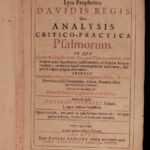 1664 Lyra Prophetica Davidis Victorinus Bythner Analysis of PSALMS Hebrew Bible