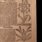 1531 1ed Petrus Crescentiis HERBAL + 1530 Cuba Kreuterbuch Woodcuts Agriculture