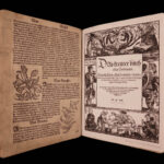 1531 1ed Petrus Crescentiis HERBAL + 1530 Cuba Kreuterbuch Woodcuts Agriculture