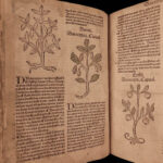 1531 1ed Petrus Crescentiis HERBAL + 1530 Cuba Kreuterbuch Woodcuts Agriculture