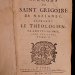 1693 Sermons Saint Gregory of Nazianzen Byzantine Greek Orthodox Constantinople