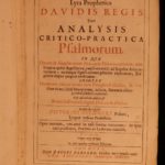 1664 Lyra Prophetica Davidis Victorinus Bythner Analysis of PSALMS Hebrew Bible