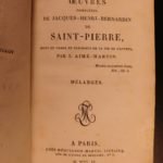 1820 Complete Works Bernardin Saint-Pierre Paul & Virginie French Philosophy 19v