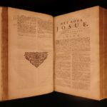 1732 1st Utrecht Biblia Sacra Forbidden Catholic DUTCH BIBLE Schuur Huge FOLIO
