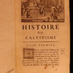 1682 1st ed History of Calvinism John Calvin Huguenot Reformation Martin Luther