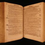 1589 FAMOUS Hebrew Dictionary Protestant Johann Habermann Latin Lexicon Judaica