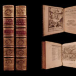 1688 Amelot BIBLE French New Testament Illustrated Holy Land Map Port Royal 3v