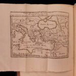 1688 Amelot BIBLE French New Testament Illustrated Holy Land Map Port Royal 3v