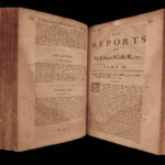 1680 Edward Coke Reports ENGLISH LAW Judicial Court Cases England HUGE FOLIO